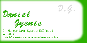 daniel gyenis business card